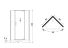 Душевая кабина Niagara Luxe NG-7717GBK (100x100х210) низкий поддон(15см),дверь распашная,стенки золото,без крыши,4 места