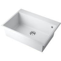 Кухонная мойка Omoikiri Tedori 68-WH Tetogranit/белый