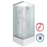 Душевая кабина Niagara Classic NG-1108-14BK (90х90х200) средний поддон(26см),стекло матовое,4 места с полкой
