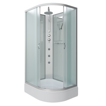 Душевая кабина Niagara Classic NG-33084-14LBKTG (100х80х210) средний поддон(26см),стекло матовое,4 места
