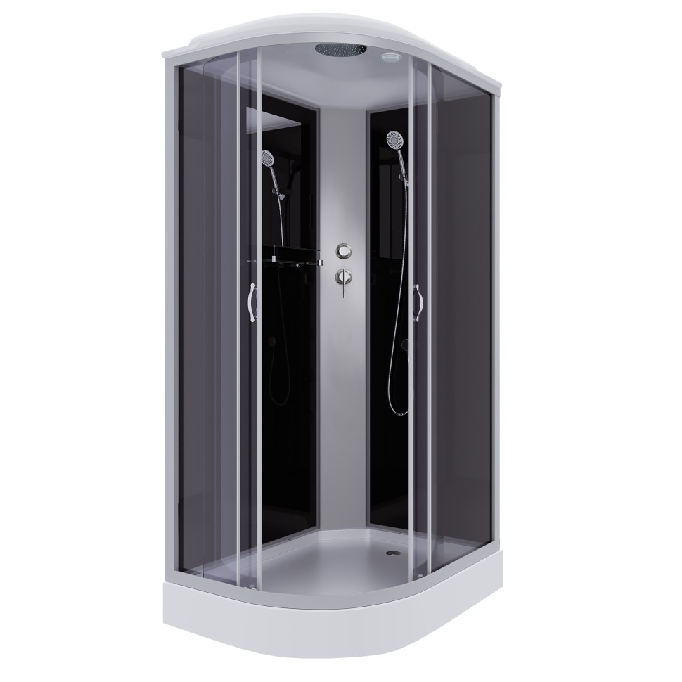 Душевая кабина Niagara Classic NG-3512-14R (120х80х215) низкий поддон(13см),стекло тонированное,3 места