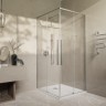 Душевой уголок Slim-N VSS-4SN9010CLBN, 1000*900, брашированный никель, стекло прозрачное