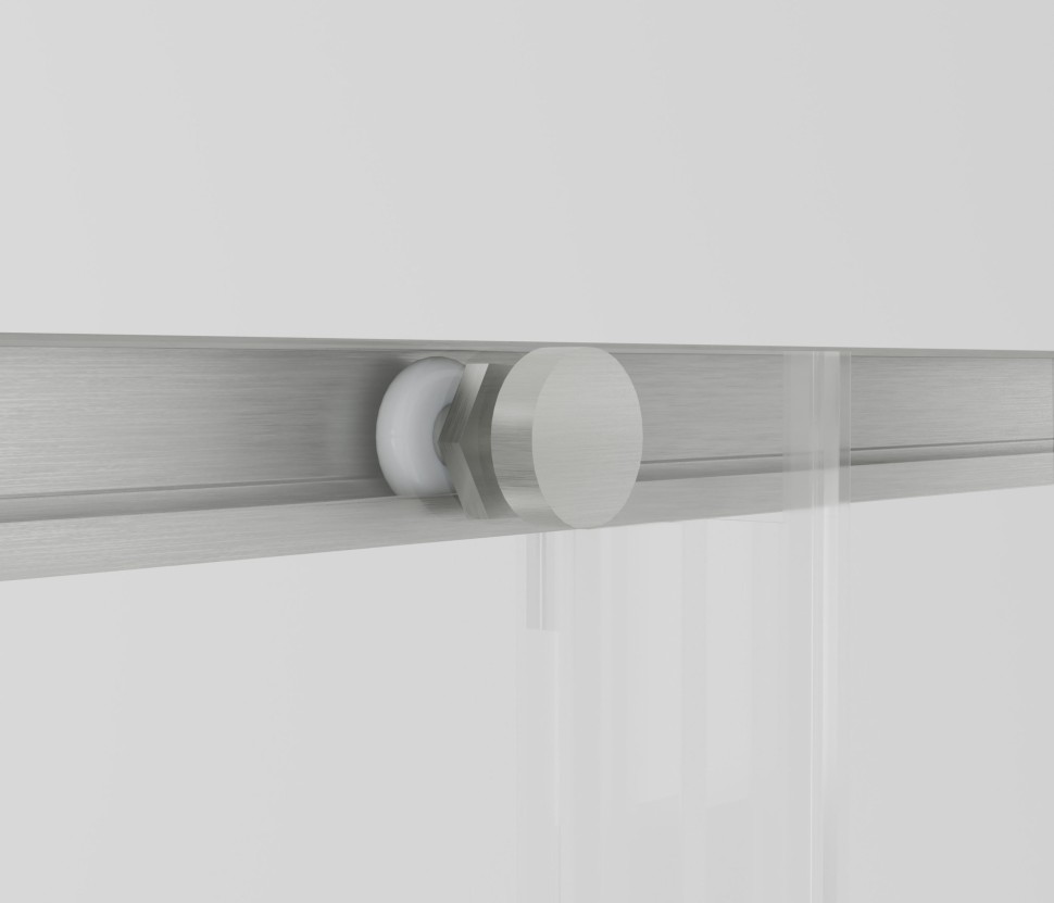 Душевой уголок Slim-N VSS-4SN9010CLBN, 1000*900, брашированный никель, стекло прозрачное