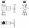 Вентиль прямой крест (G 1/2" НР х G 3/4" НГ)