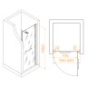 Душевая дверь RGW PA-103Gb (Прозрачное, 800)