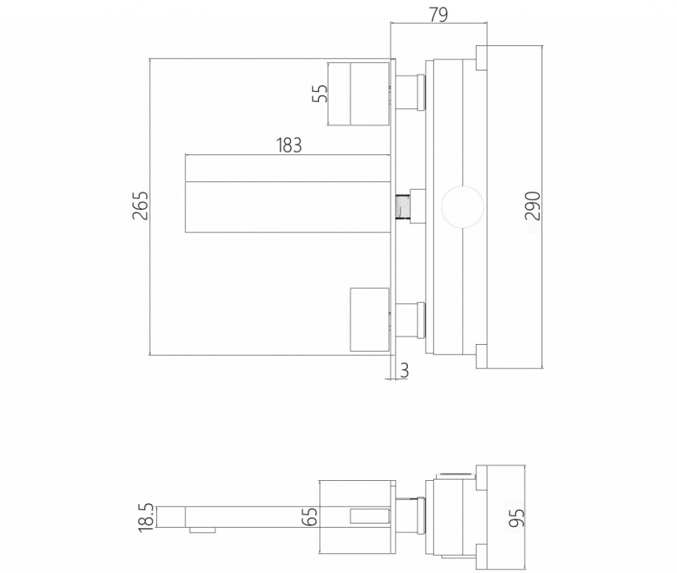 Смеситель ABBER Daheim AF82122W для раковины скрытого монтажа, белый матовый