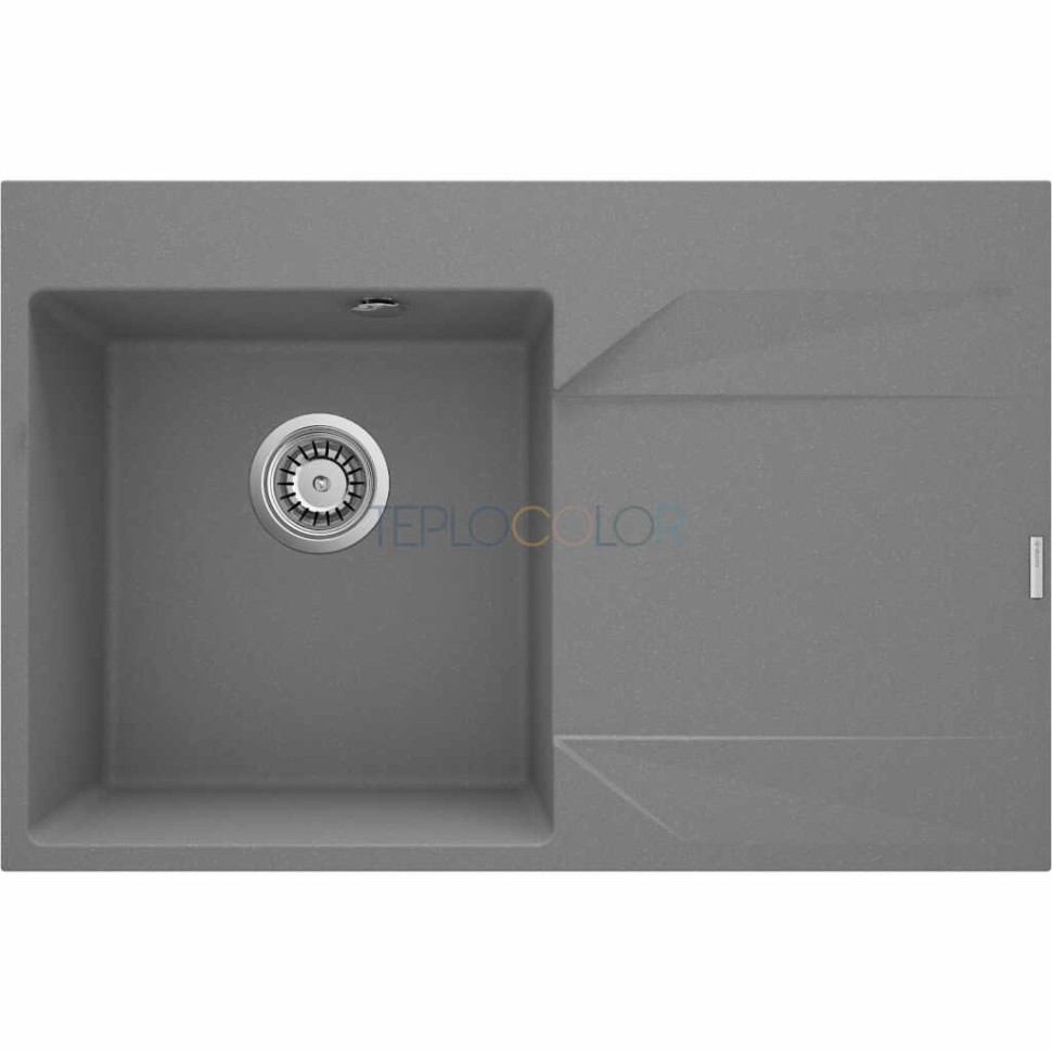 Гранитная мойка, 1-чаша с осушкой - правый