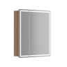 Зеркальный шкаф для ванной комнаты SANCOS Mirror 690x150х740 мм, с LED подсветкой, цвет дуб галифакс натуральный, с розеткойарт. MI70EG