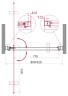 Душевая дверь BelBagno MARMI-B-1-90-C-Cr
