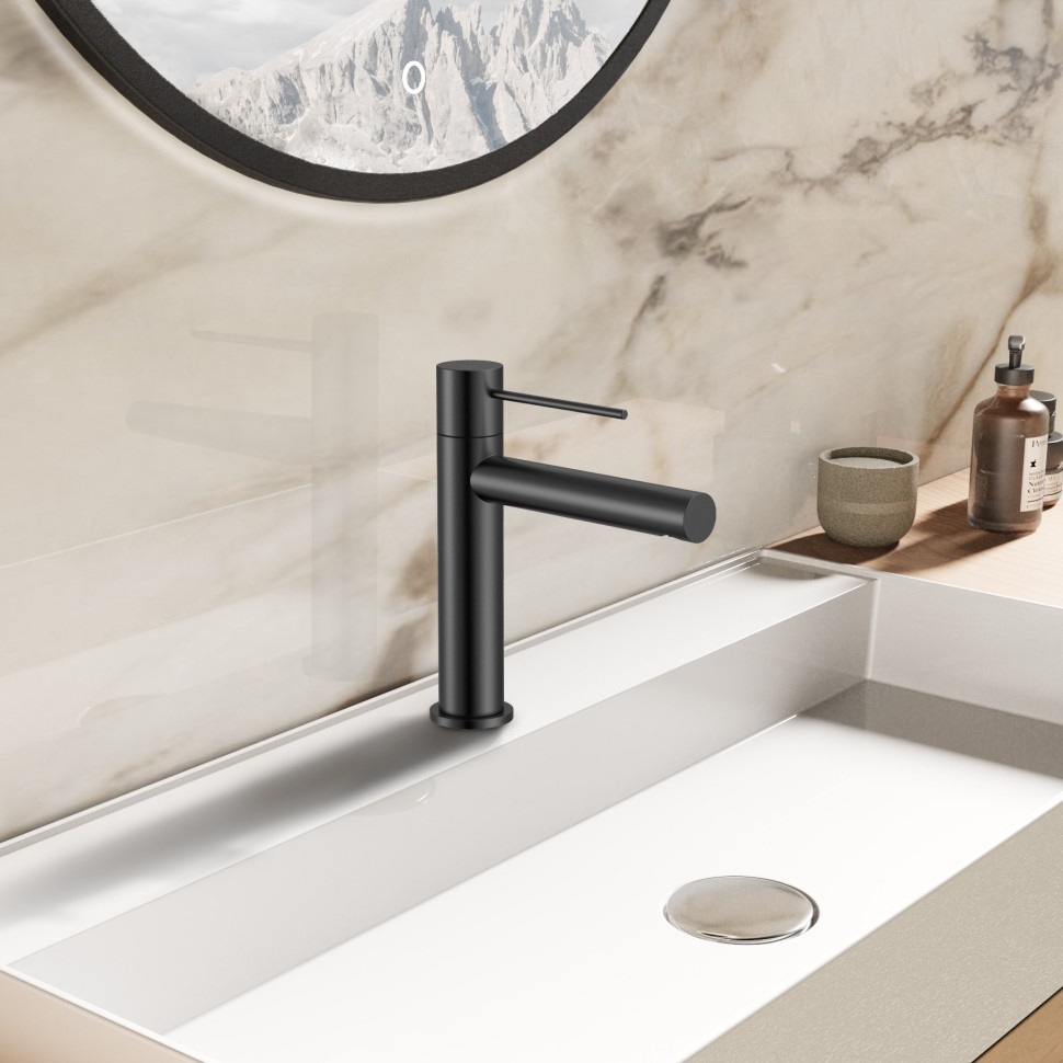 Смеситель для раковины Aspire VBF-4AS01MB, черный матовый