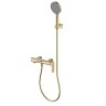 AQM6312BG Monza Смеситель для ванны однорычажный, с душевым набором, 3 режима, Brushed gold