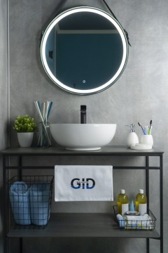 Раковина Gid N9003a 51103 накладная белая 43x43x17.5
