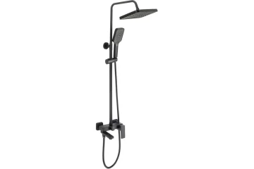 Душевая стойка со смесителем с коротким изливом OSGARD KALTI BLACK 63050
