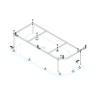 Металлический каркас CEZARES METAURO CORNER-MF