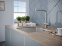 Смеситель для кухни Spring, нержавеющая сталь, Sp212067-SS(BS), Paulmark