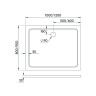 Душевой поддон Veconi Tezeo stone TZ-09, 1200x900x30, искусственный камень, белый