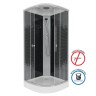 Душевая кабина Niagara Eco NG-4503-14 (80х80х215) низкий поддон(13см),стекло мозаика,3 места