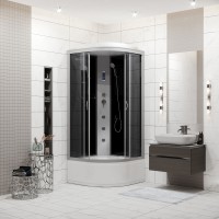 Душевая кабина Niagara Classic NG-2508-14F (90х90х215) высокий поддон(40см),стекло тонированное,4 места