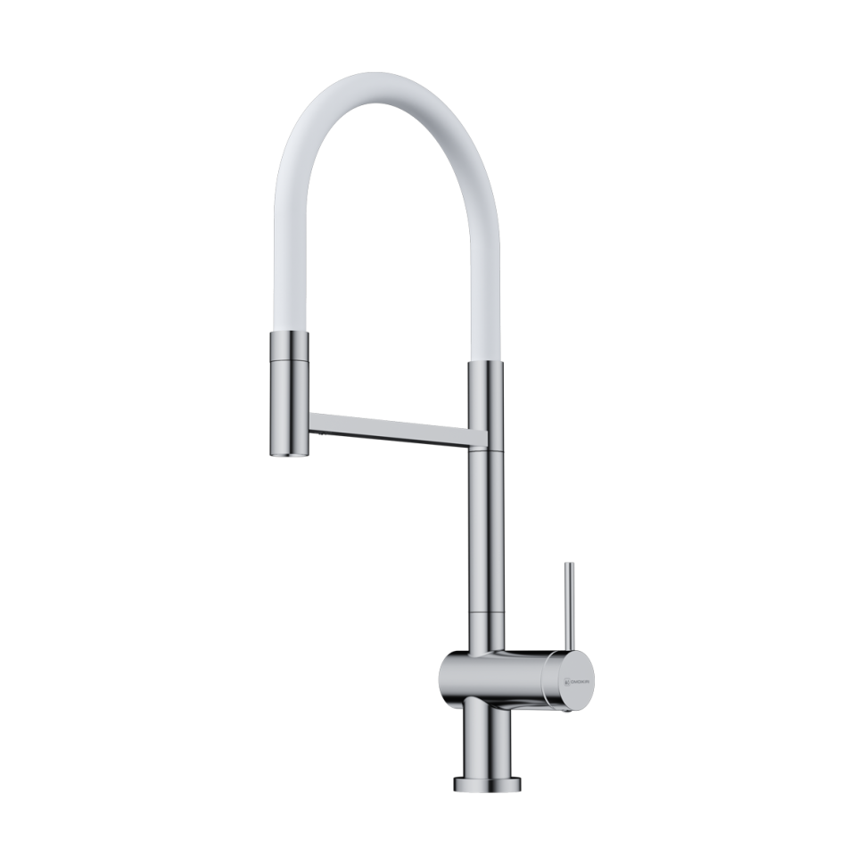 Смеситель для кухни Omoikiri Kanto 2 Plus-SB латунь/хром/белый