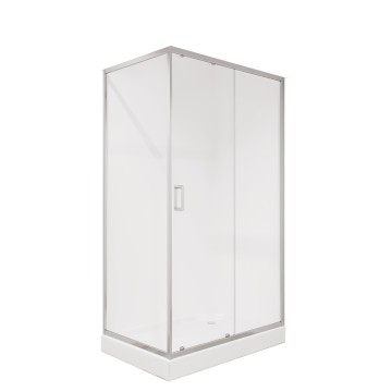 Душевое ограждение Niagara Nova NG-6612-08 (120х80х195) прямоугольник,хром,дверь раздвижная,стекло прозрачное,1 место