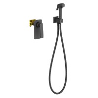 Смеситель встроенный с гигиеническим душем Timo Helmi 4089/03SM черный