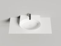 Раковина накладная ALDA WALL 02  покраска по RAL полностью 580х450х150 S-Sense Глянцевое