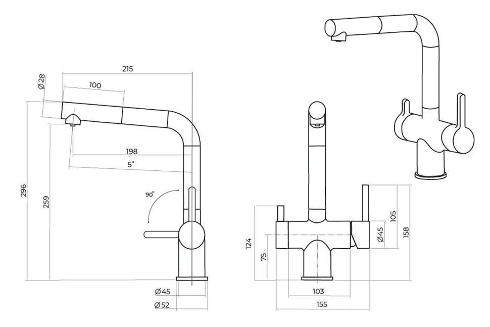 Смеситель OULIN OL-8026