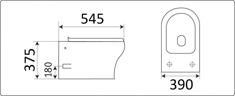 Унитаз подвесной CeramaLux CL-2100