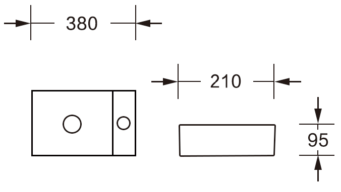 Раковина подвесная MILLEAU Perl MU1009B-GW (белый глянец) R