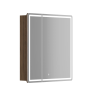 Зеркальный шкаф для ванной комнаты SANCOS Mirror 690x150х740 мм, с LED подсветкой, цвет дуб чарльстон, с розеткой, арт. MI70ECH
