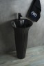 Раковина Gid Nb132bg 81114 накладная под черная графит 41x41x84