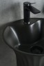 Раковина Gid Nb132bg 81114 накладная под черная графит 41x41x84
