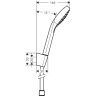 Ручной душ Hansgrohe Croma Select с держателем, цвет: хром Е 1jеt/Роrt 26424400