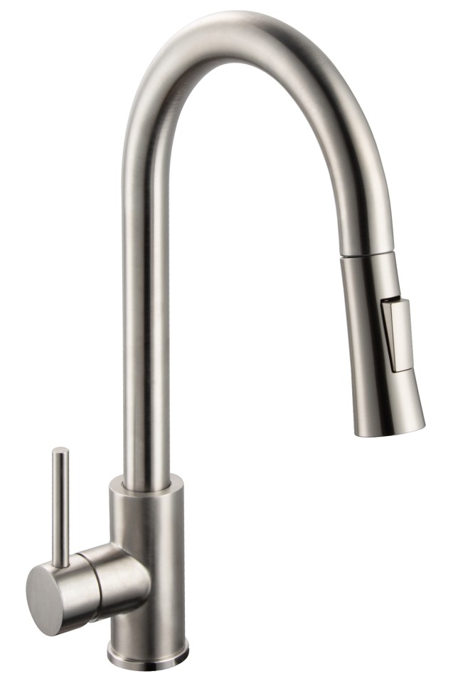 Смеситель для кухни c выдвижным изливом 87073