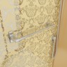 Душевая кабина Niagara Luxe NG-7799GBK (90x90х210) низкий поддон(15см),дверь распашная,стенки золото,без крыши,4 места