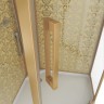 Душевая кабина Niagara Luxe NG-7799GBK (90x90х210) низкий поддон(15см),дверь распашная,стенки золото,без крыши,4 места