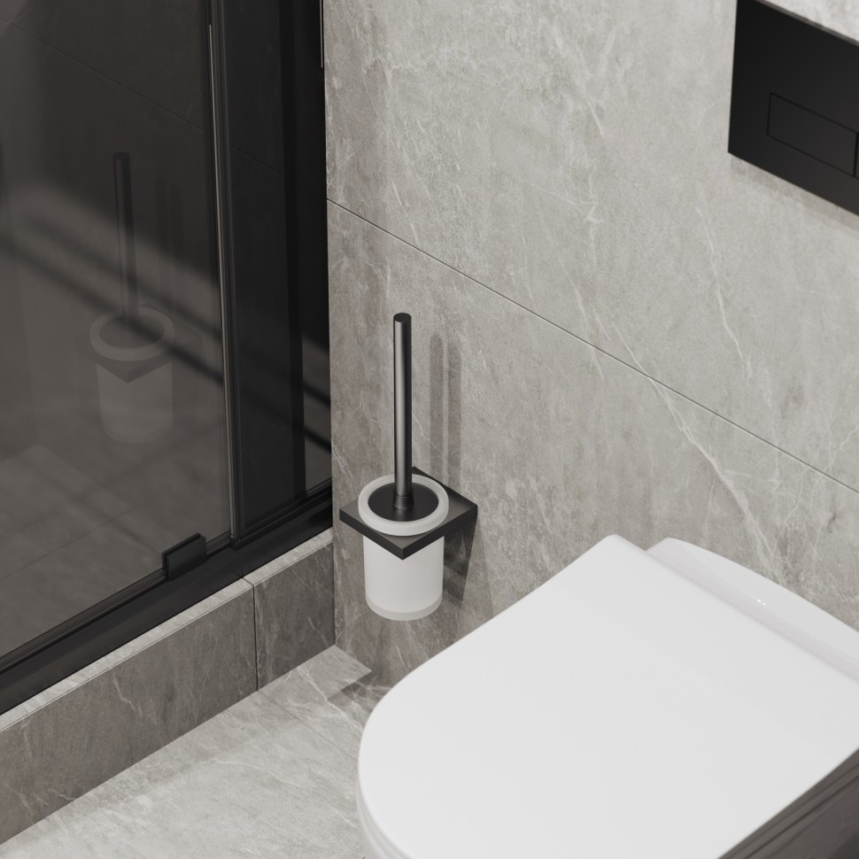 Щетка для туалета Timo Petruma 15261/18 черное золото