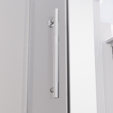 Душевая дверь распашная Veconi Premium Alassio CH, 1300х2000, хром, стекло прозрачное осветленное