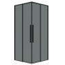Душевое ограждение Grossman Galaxy 1/2.K33.01.70.21.10-1/2.K33.01.70.21.10 (70х70х195) раздвижная,черный матовый,стекло тонированное,2 места