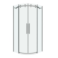 Душевое ограждение Grossman Classic 301.K33.04.1010.10.00 (100х100х195) четверть круга,раздвижная,хром,стекло прозрачное, 1 место