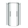 Душевое ограждение Grossman Classic 301.K33.04.1010.10.00 (100х100х195) четверть круга,раздвижная,хром,стекло прозрачное, 1 место