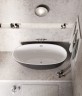 Ванна отдельностоящая Grossman Fly GR-1104MB (170х75х58) цвет черный/белый матовый,1 место
