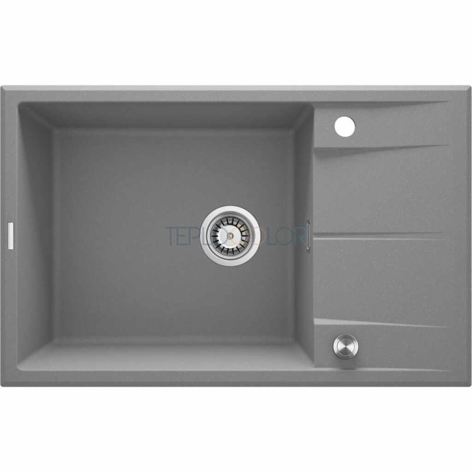 Гранитная мойка, 1-чаша с осушкой