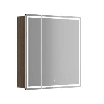 Зеркальный шкаф для ванной комнаты SANCOS Mirror 790x150х740 мм, с LED подсветкой, цвет дуб чарльстон, арт. MI80ECH