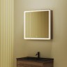 Зеркальный шкаф для ванной комнаты SANCOS Mirror 790x150х740 мм, с LED подсветкой, цвет дуб чарльстон, арт. MI80ECH