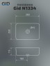 Раковина Gid N1334 51237 накладная белая 36x25x11.5
