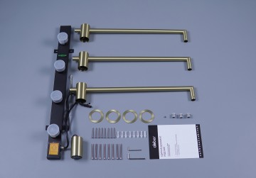 Полотенцесушитель электрический ABBER Charme AH4003G золото матовое