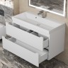 Тумба под раковину для ванной Uperwood Tanos 90 см, подвесная, белая матовая