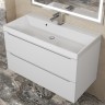 Тумба под раковину для ванной Uperwood Tanos 90 см, подвесная, белая матовая