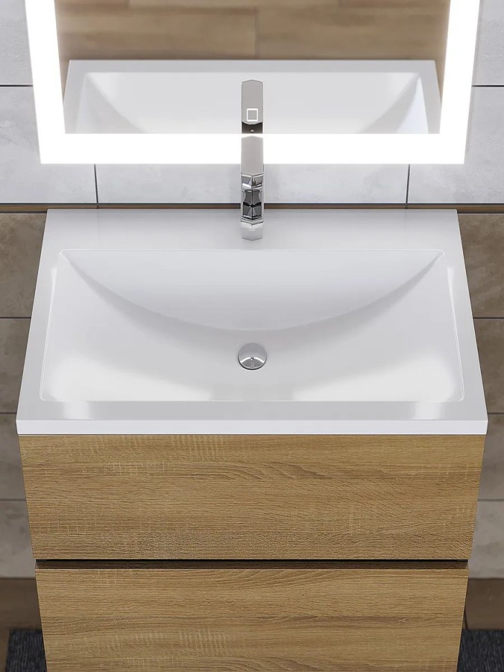 Раковина для ванной Uperwood Self 60х45х15 см, белая глянцевая